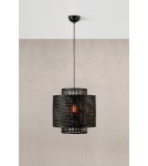 Boho pendant lamps - Markslojd STRATI Pendant 1L Matte Black 108676 - product 2