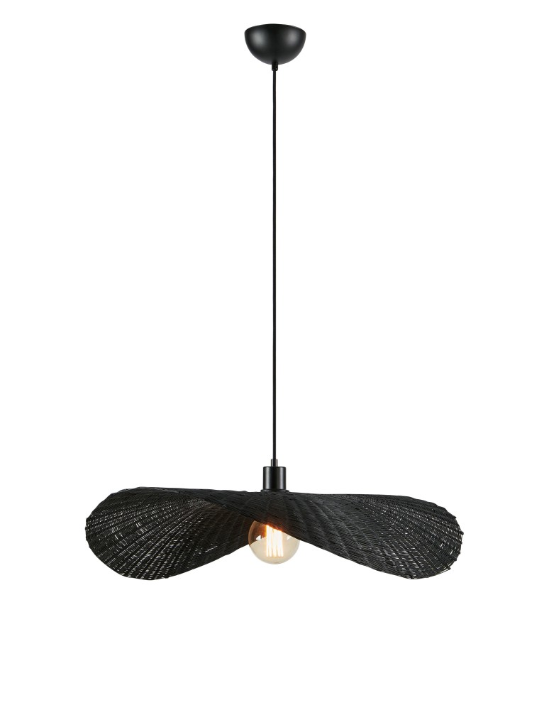 Boho pendant lamps - Markslojd RAYO Pendant 1L Matte Black 108678 - product kolory-swiatla.pl 1