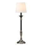 Table lamps with lampshade - Markslojd GENT Table 1L Steel/Black/White Broken 108680 - product 1
