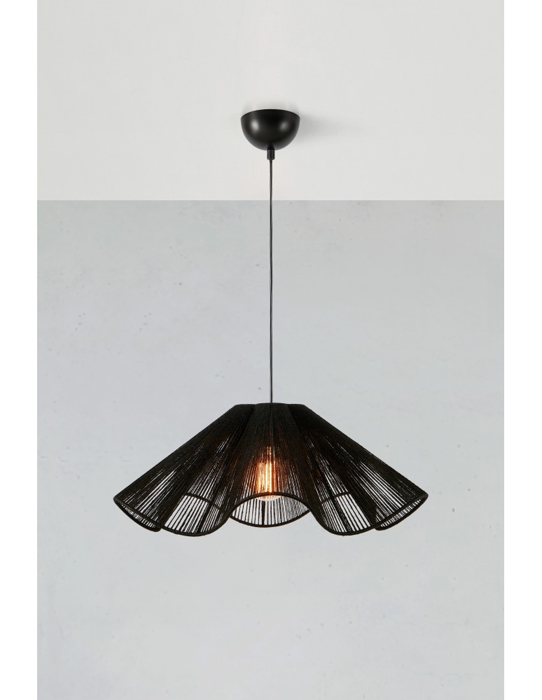 Boho pendant lamps - Markslojd NAMI Pendant 1L Black 108682 - product kolory-swiatla.pl 2