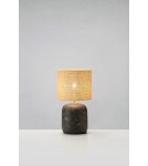 Scandinavian style table lamps - Markslojd MONTAGNA Table 1L 32cm Black/Natural 108683 - product 2