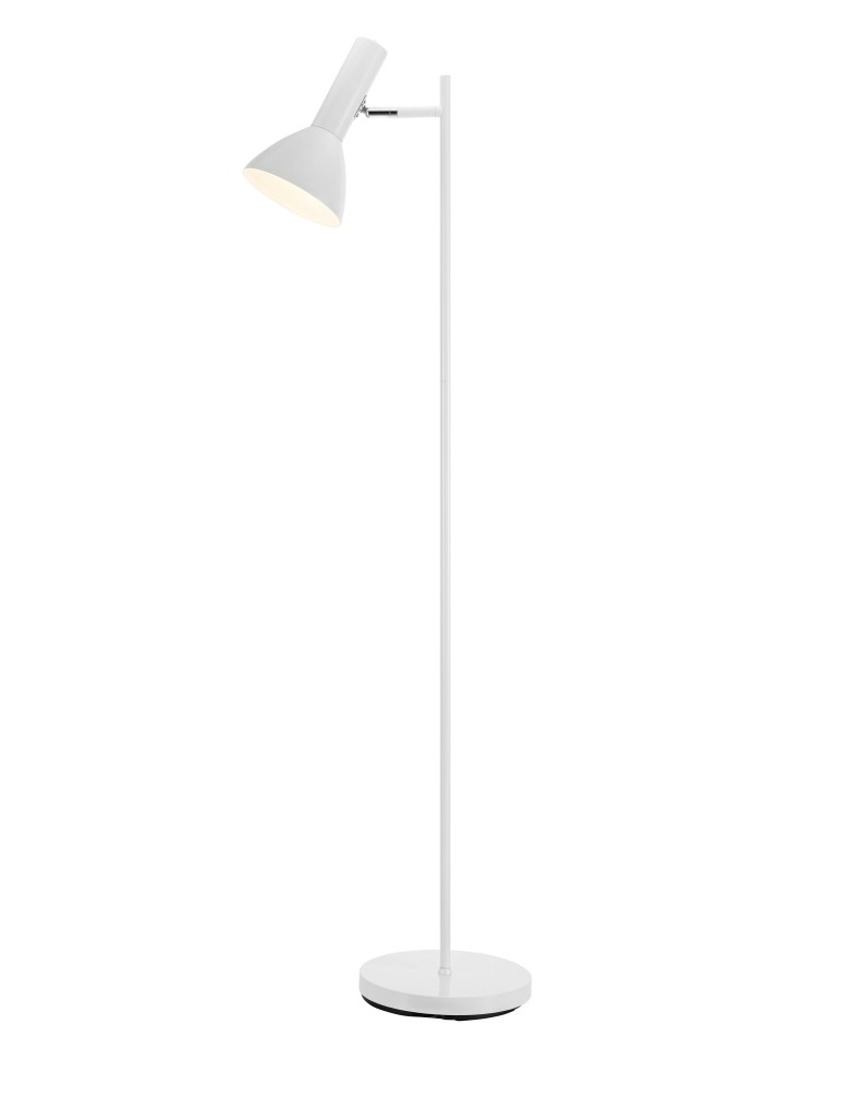 Floor lamps for reading - Markslojd METRO Floor 1L Shiny White 108687 - product kolory-swiatla.pl 1