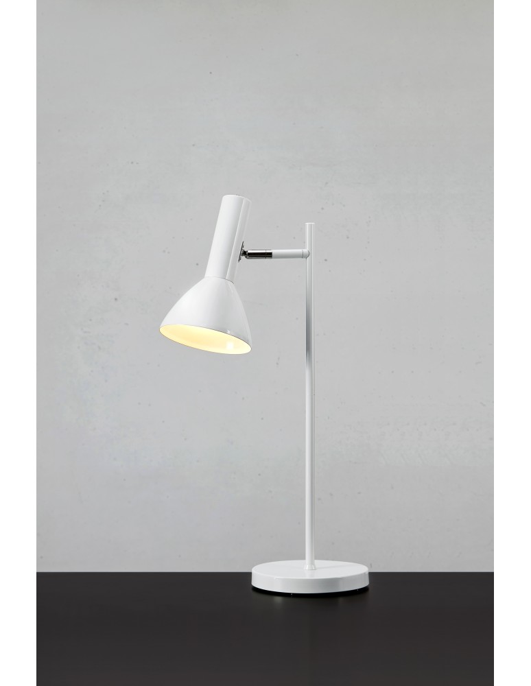 Desk lamps - Markslojd METRO Table 1L Shiny White 108688 - product kolory-swiatla.pl 2