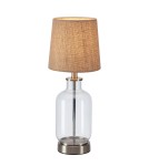 Scandinavian style table lamps - Markslojd COSTERO Table 1L 43cm Transparent/Natural 108693 - product 1