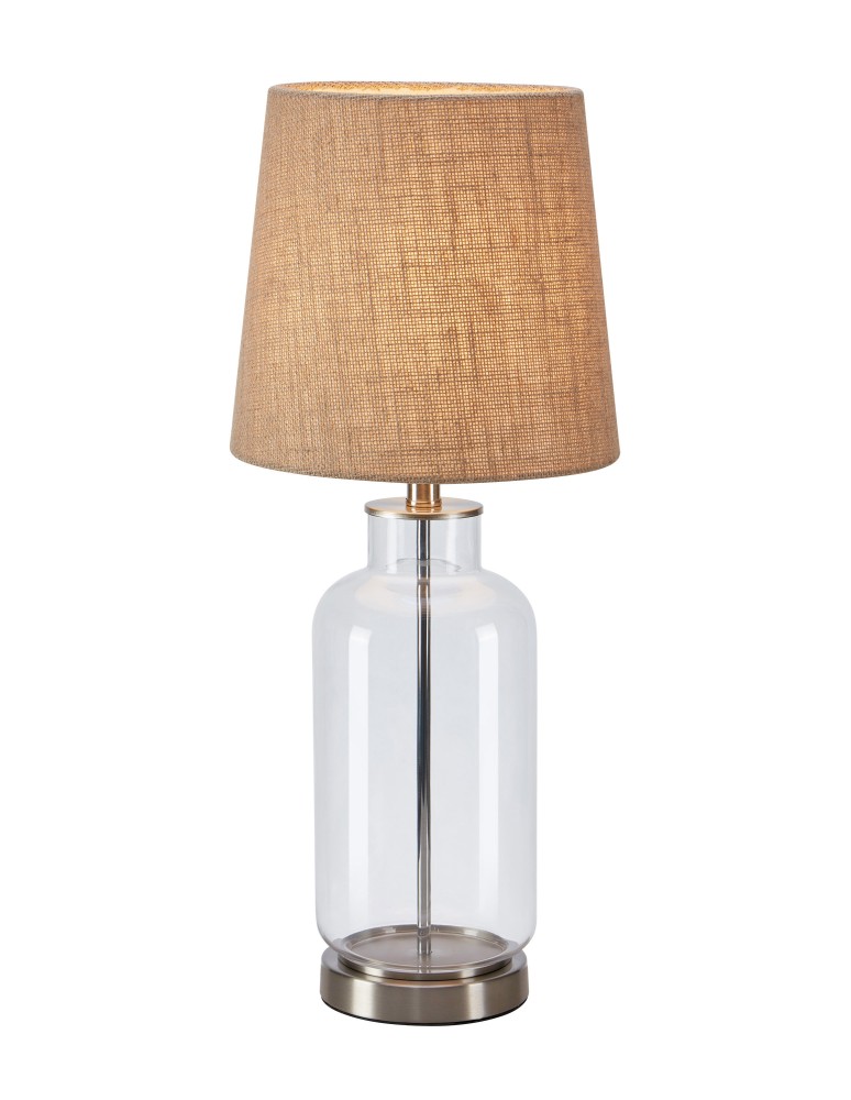 Scandinavian style table lamps - Markslojd COSTERO Table 1L 61.5cm Transparent/Natural 108694 - product kolory-swiatla.pl 1