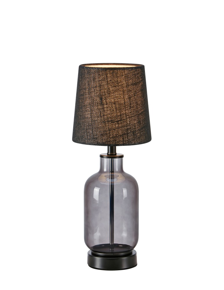 Classic table lamps - Markslojd COSTERO Table 1L 43cm Smoky/Black 108695 - product kolory-swiatla.pl 1
