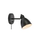 Scandinavian style wall lamps - Markslojd STORY Wall mounted 1L Matte Black 108712 - product 1
