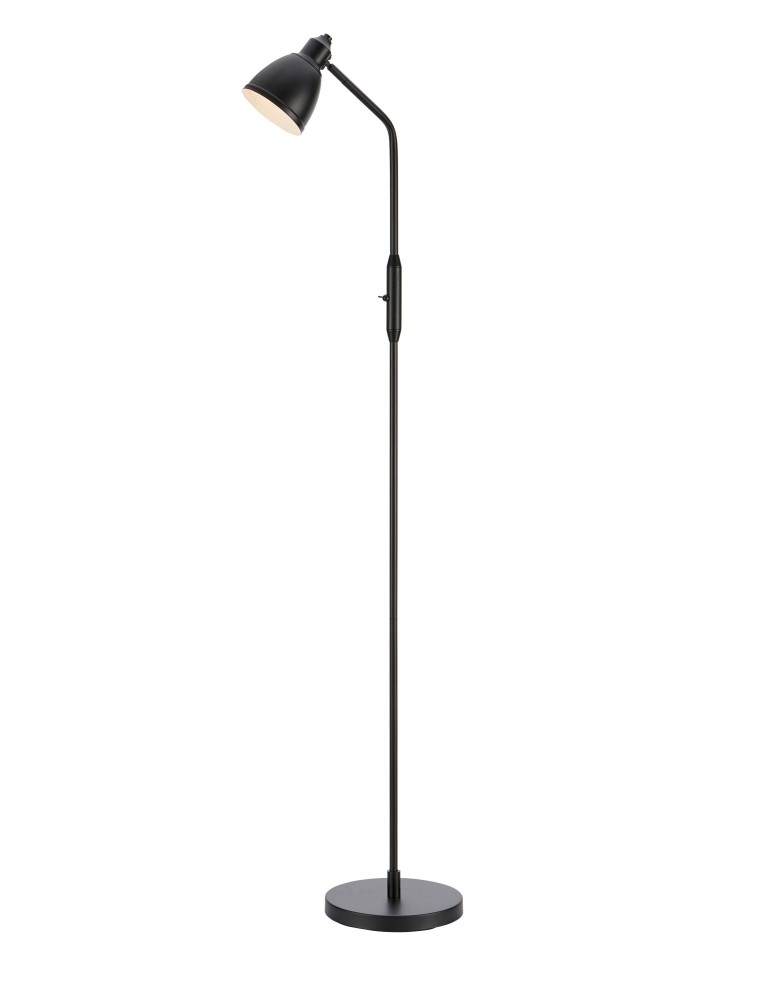 Floor lamps for reading - Markslojd STORY Floor 1L Matte Black 108713 - product kolory-swiatla.pl 1