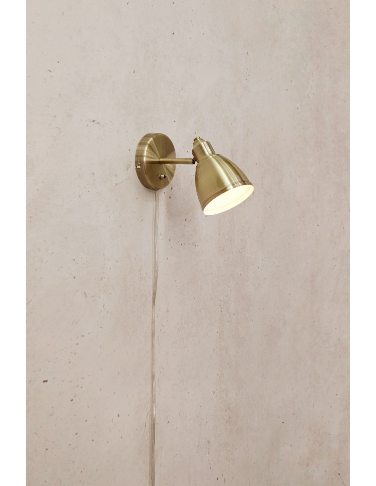 Scandinavian style wall lamps - Markslojd STORY Wall mounted 1L Antique 108714 - product kolory-swiatla.pl 2