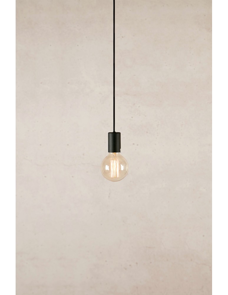 Pendant lamps bulbs - Markslojd CIELO Pendant 1L Sandblasted/Matte Black 108732 - product kolory-swiatla.pl 2