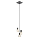 Pendant lamps bulbs - Markslojd CIELO Pendant 3L Round Sanded/Matte Black 108733 - product 1