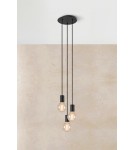 Pendant lamps bulbs - Markslojd CIELO Pendant 3L Round Sanded/Matte Black 108733 - product 2