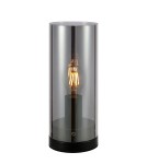 Scandinavian style table lamps - Markslojd POST Table 1L 12cm Black/Smoky 108734 - product 1
