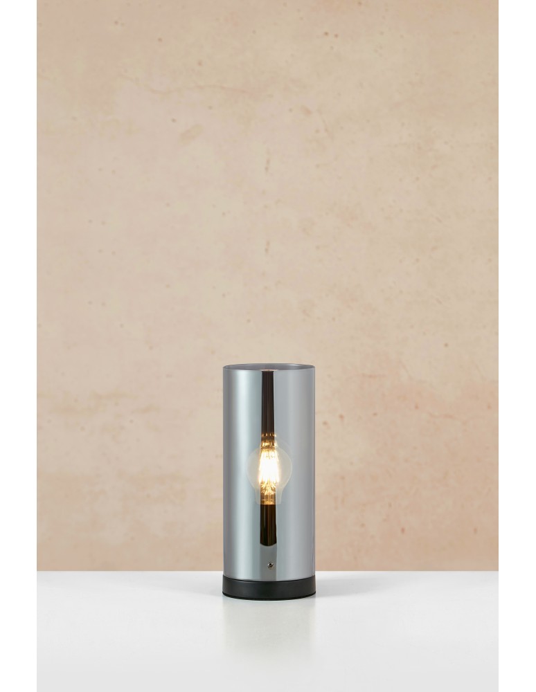 Scandinavian style table lamps - Markslojd POST Table 1L 12cm Black/Smoky 108734 - product kolory-swiatla.pl 2