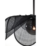 Boho pendant lamps - Markslojd STYRKA Hanging 1L 63cm Black/Smoky 108660 - product 2
