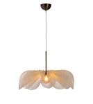 Boho pendant lamps - Markslojd STYRKA Hanging 1L 75cm Beige/Antique Brass/Amber 108661 - product 1