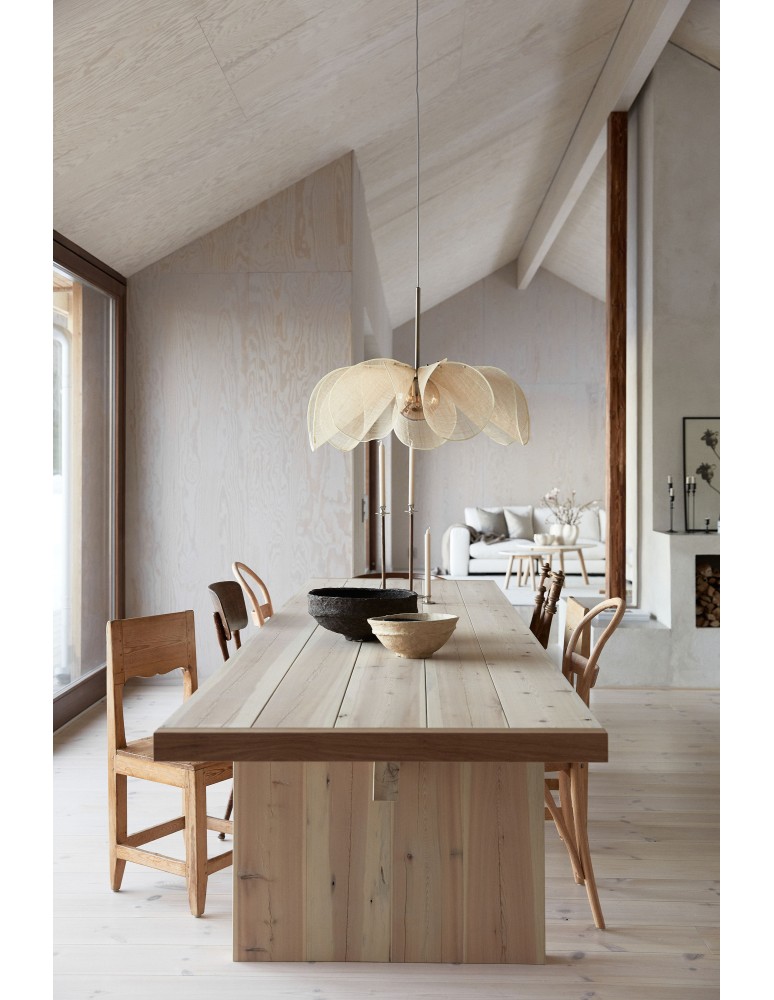 Boho pendant lamps - Markslojd STYRKA Hanging 1L 75cm Beige/Antique Brass/Amber 108661 - product kolory-swiatla.pl 4