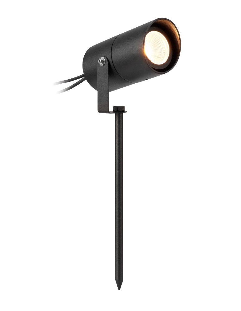Garden lamps driven into the ground (with wedge) - Markslojd UNITE 12 Spot 6W Black IP44 108640 - product kolory-swiatla.pl 1