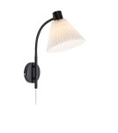 Scandinavian style wall lamps - Markslojd MIRA Wall Mounted 1L Black/White 108752 - product 1