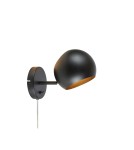 Scandinavian style wall lamps - Markslojd EDGAR Wall mounted 1L Black 108753 - product 1