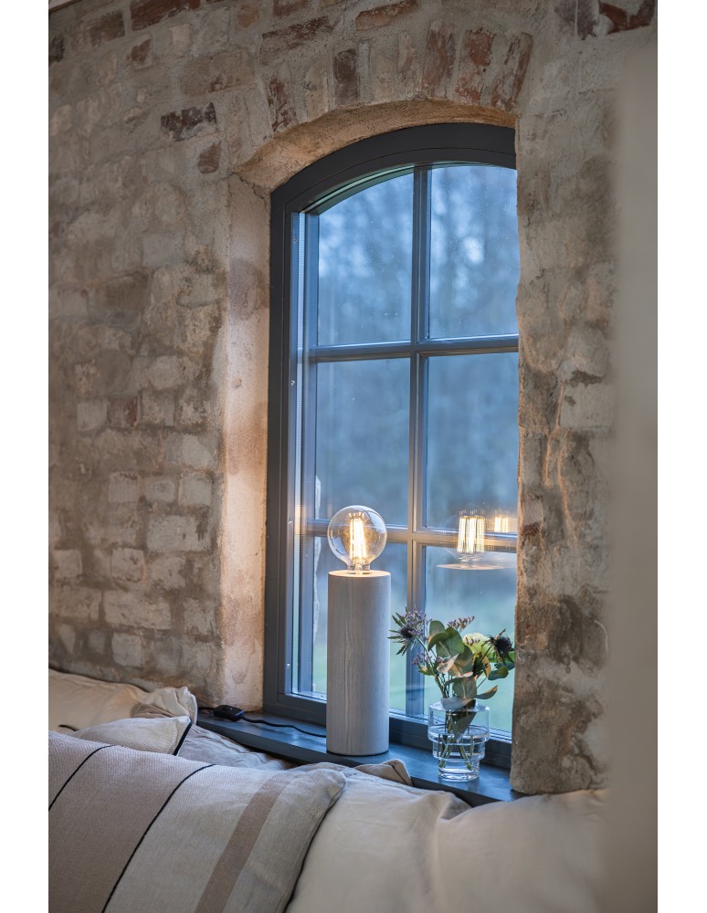 Scandinavian style table lamps - Markslojd LEGNA Table 1L 28cm Gray 108756 - product kolory-swiatla.pl 2