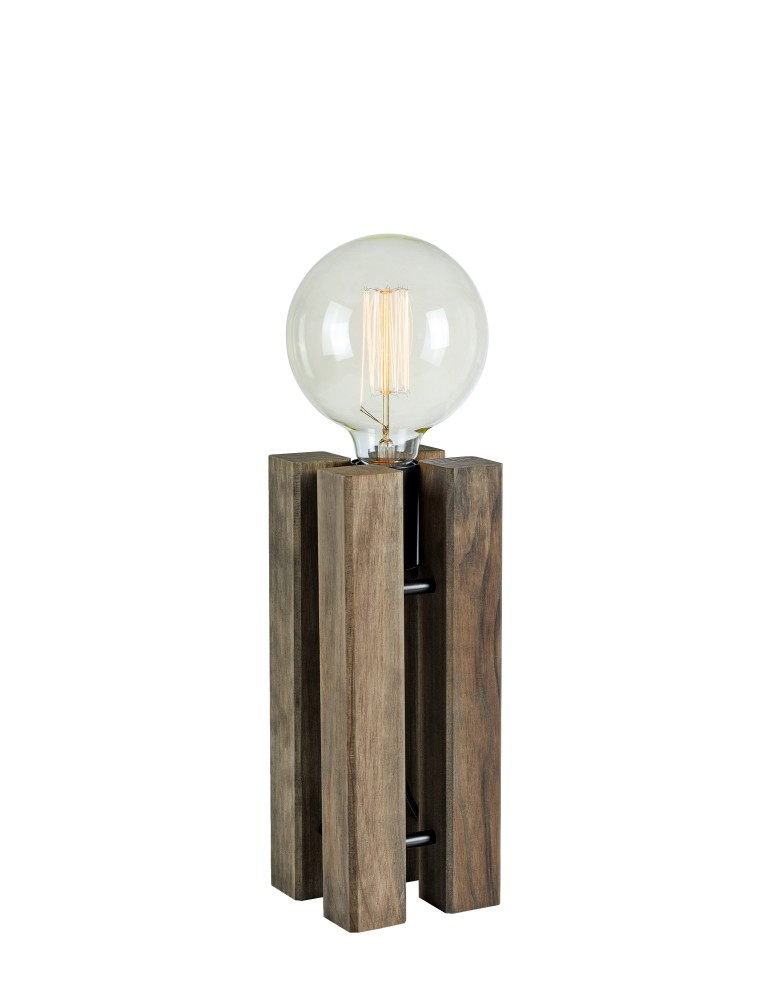 Scandinavian style table lamps - Markslojd LODGE Table 1L 28cm Brown 108757 - product kolory-swiatla.pl 1