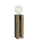Scandinavian style table lamps - Markslojd LODGE Table 1L 36cm Brown 108758 - product 1