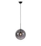 Scandinavian style pendant lamps - Markslojd FENGARI Pendant 1L Matte Black/Smoke 108762 - product 1