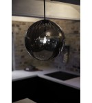 Scandinavian style pendant lamps - Markslojd FENGARI Pendant 1L Matte Black/Smoke 108762 - product 2