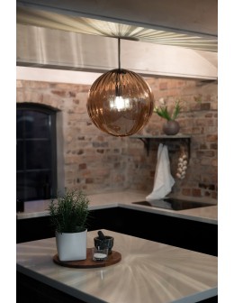 Markslojd FENGARI Wisząca 1L Mosiądz Antyczny/Bursztynowy 108763 - produkt 2