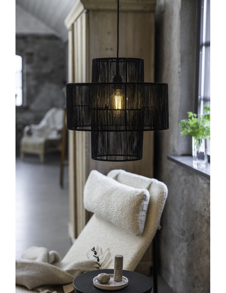 Boho pendant lamps - Markslojd SOGA Pendant 1L Black 108766 - product kolory-swiatla.pl 3