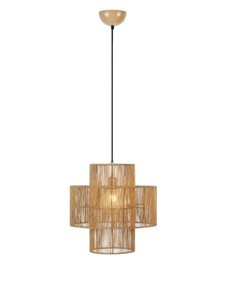 Boho pendant lamps - Markslojd SOGA Hanging 1L Natural Color 108767 - product kolory-swiatla.pl 1