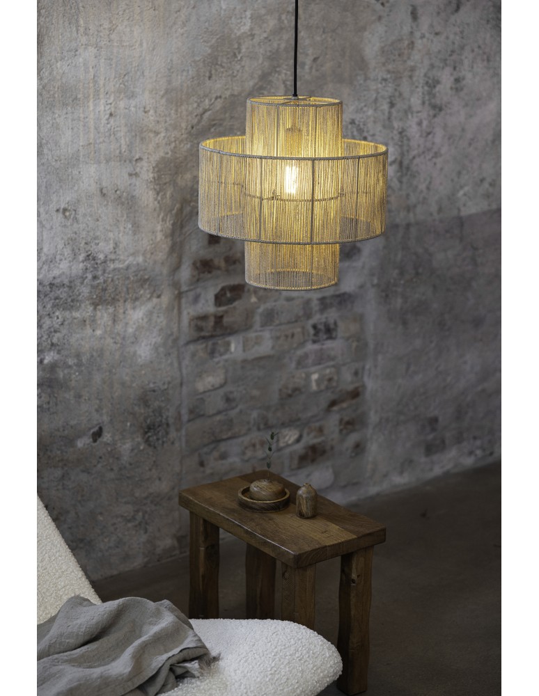 Boho pendant lamps - Markslojd SOGA Hanging 1L Natural Color 108767 - product kolory-swiatla.pl 2