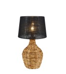 Scandinavian style table lamps - Markslojd PAGLIA Table 1L Black/Natural 108770 - product 1