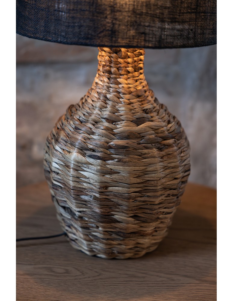 Scandinavian style table lamps - Markslojd PAGLIA Table 1L Black/Natural 108770 - product kolory-swiatla.pl 3