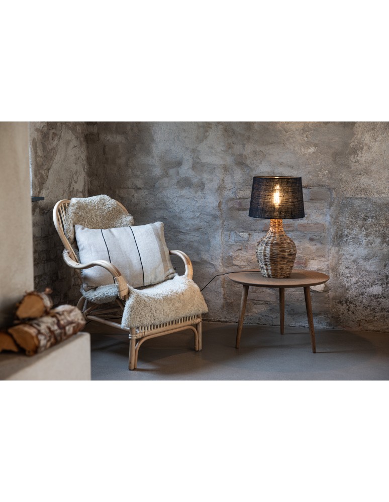 Scandinavian style table lamps - Markslojd PAGLIA Table 1L Black/Natural 108770 - product kolory-swiatla.pl 4