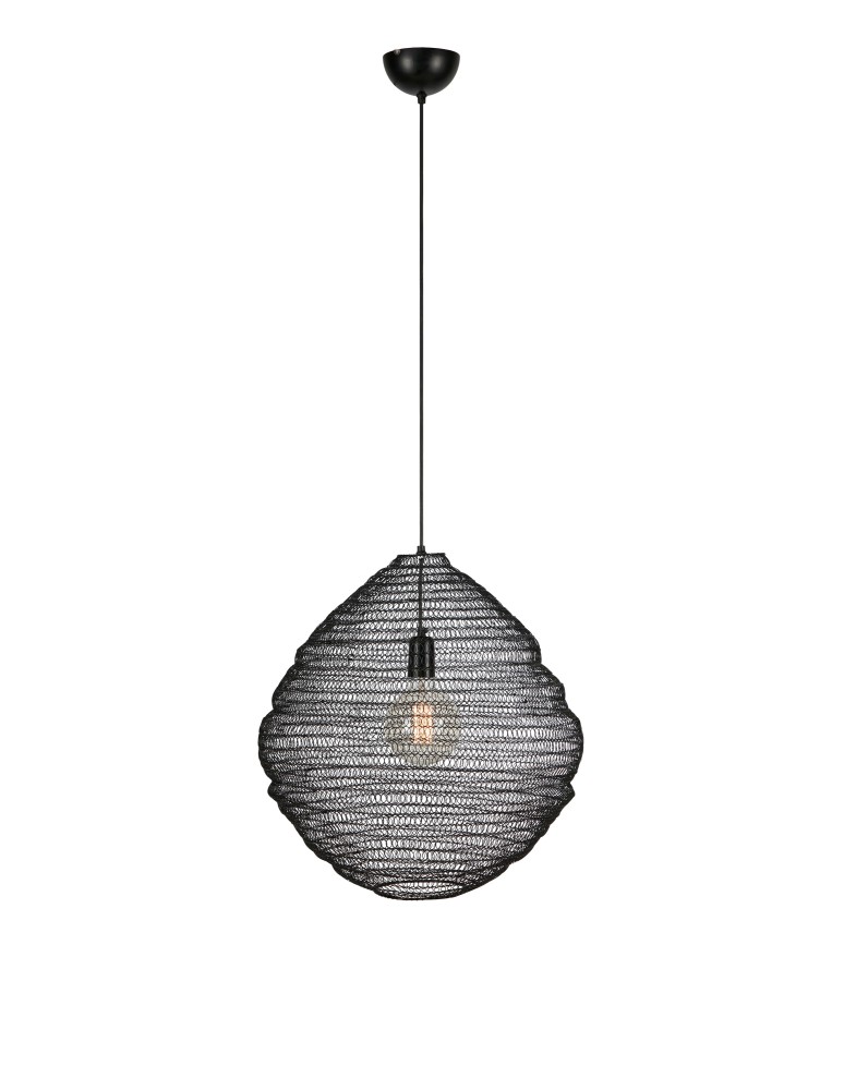 Scandinavian style pendant lamps - Markslojd TAZZA Pendant 1L Black 108772 - product kolory-swiatla.pl 1