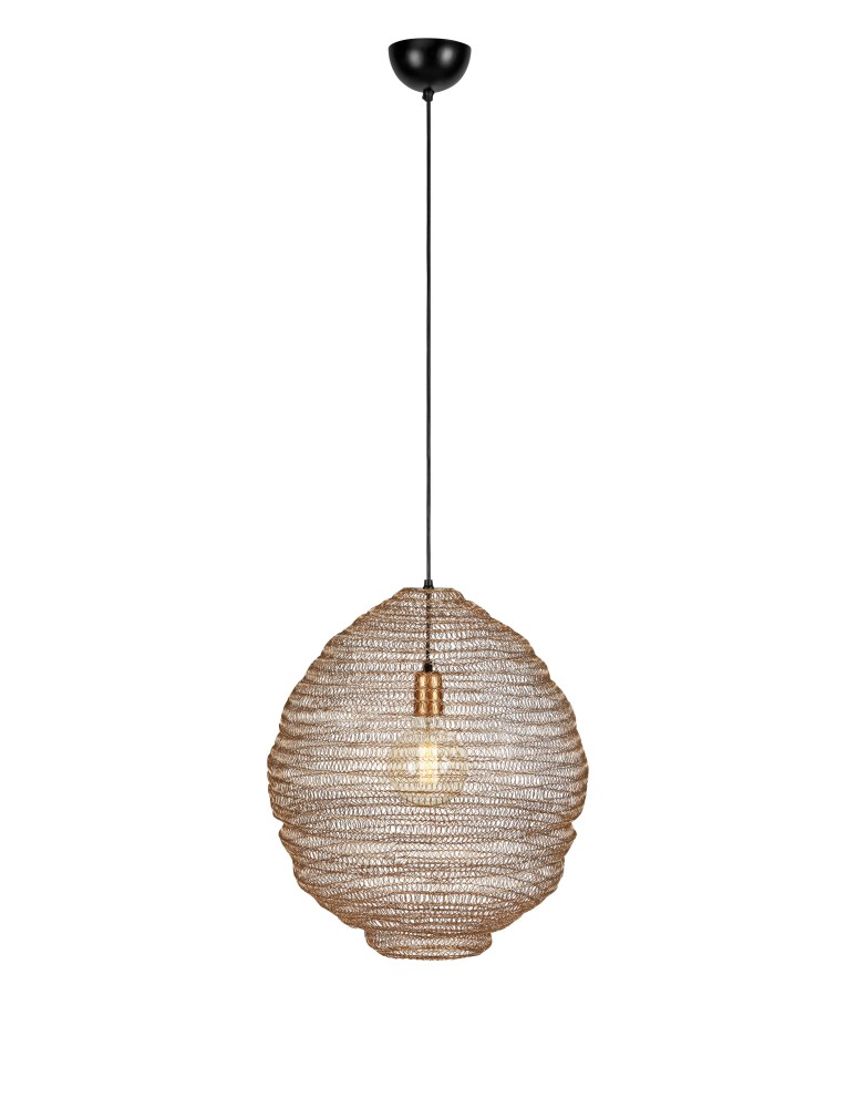 Scandinavian style pendant lamps - Markslojd TAZZA Pendant 1L Gold 108773 - product kolory-swiatla.pl 1