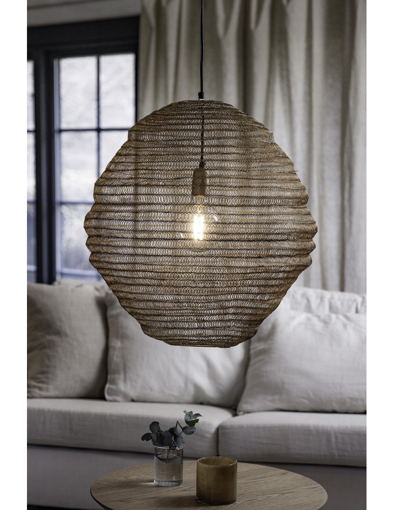 Scandinavian style pendant lamps - Markslojd TAZZA Pendant 1L Gold 108773 - product kolory-swiatla.pl 2