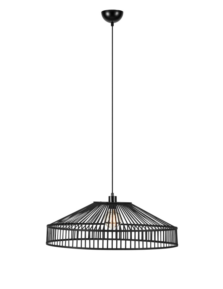 Boho pendant lamps - Markslojd TAPA Pendant 1L Black 108782 - product kolory-swiatla.pl 1