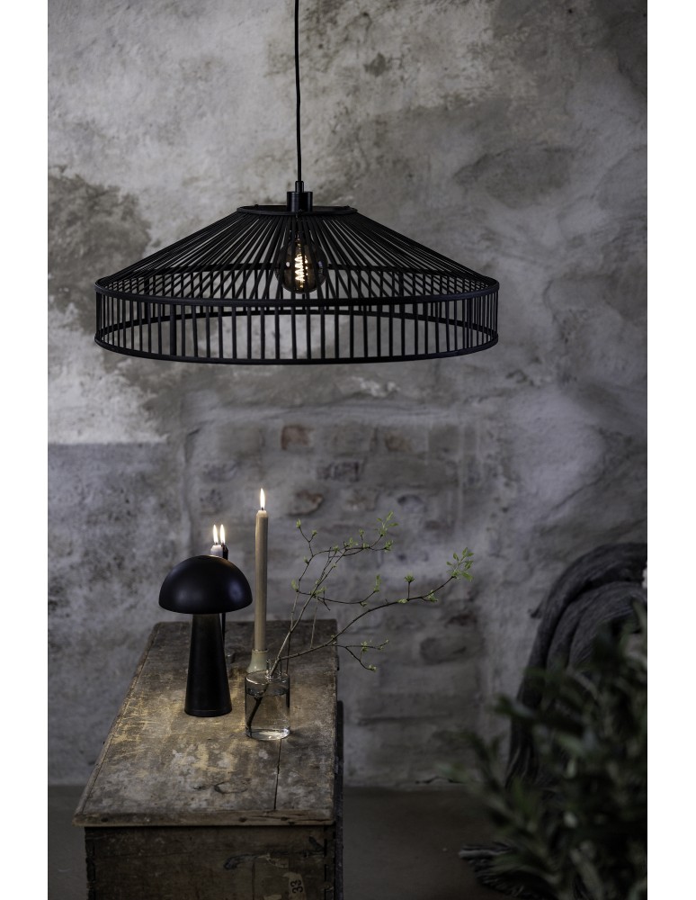 Boho pendant lamps - Markslojd TAPA Pendant 1L Black 108782 - product kolory-swiatla.pl 2