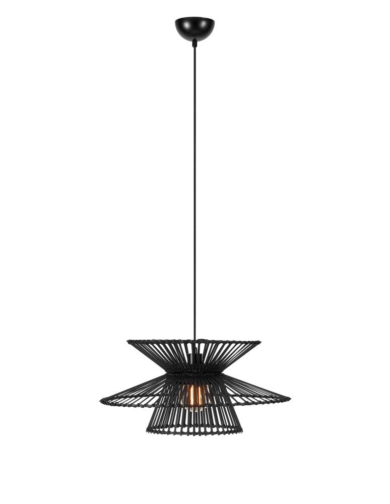 Boho pendant lamps - Markslojd DUPLICI Pendant 1L Black 108784 - product kolory-swiatla.pl 1