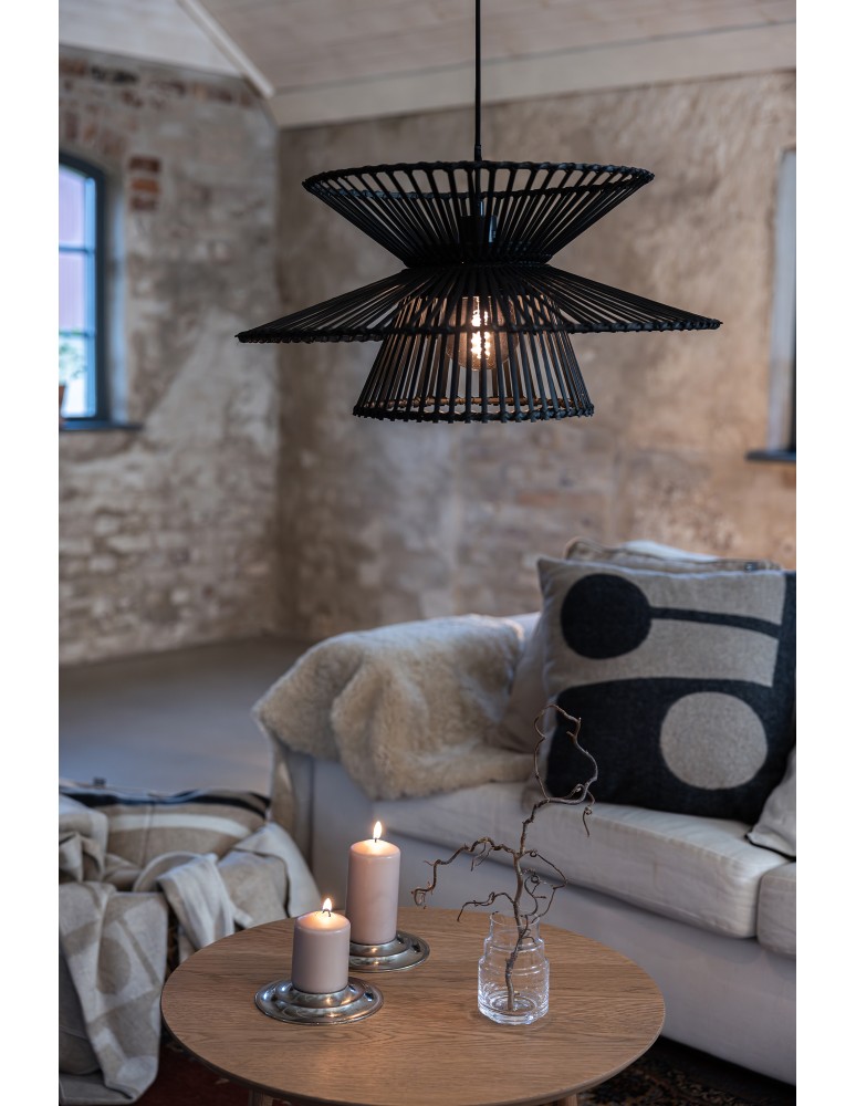 Boho pendant lamps - Markslojd DUPLICI Pendant 1L Black 108784 - product kolory-swiatla.pl 2