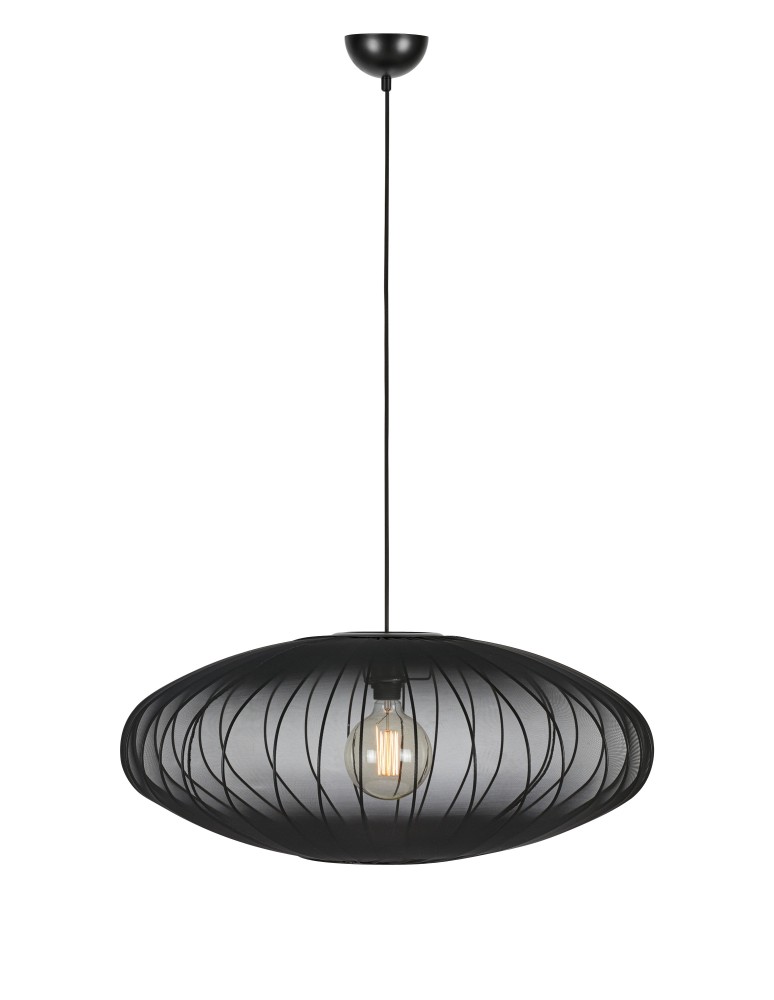 Scandinavian style pendant lamps - Markslojd FLORENCE Pendant 75 Black 108789 - product kolory-swiatla.pl 1