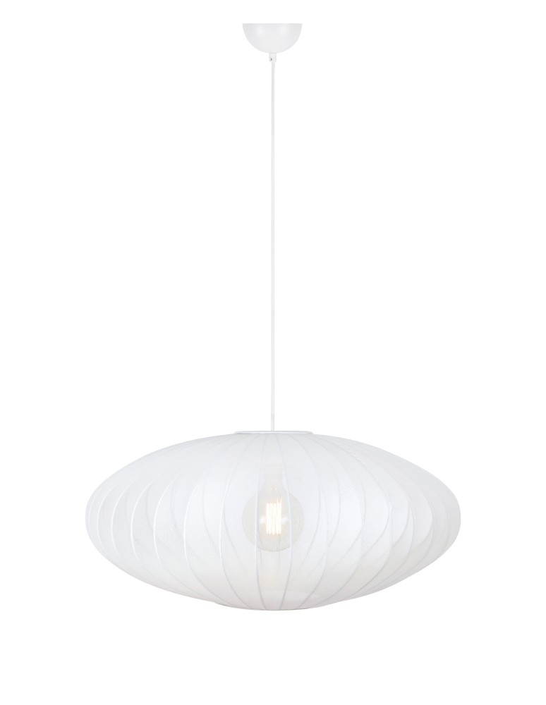 Scandinavian style pendant lamps - Markslojd FLORENCE Pendant 75 White 108790 - product kolory-swiatla.pl 1
