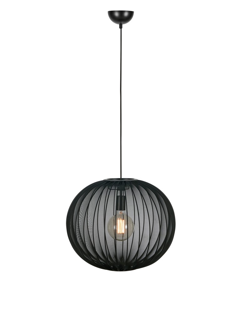 Scandinavian style pendant lamps - Markslojd FLORENCE Pendant 50 Black 108791 - product kolory-swiatla.pl 1