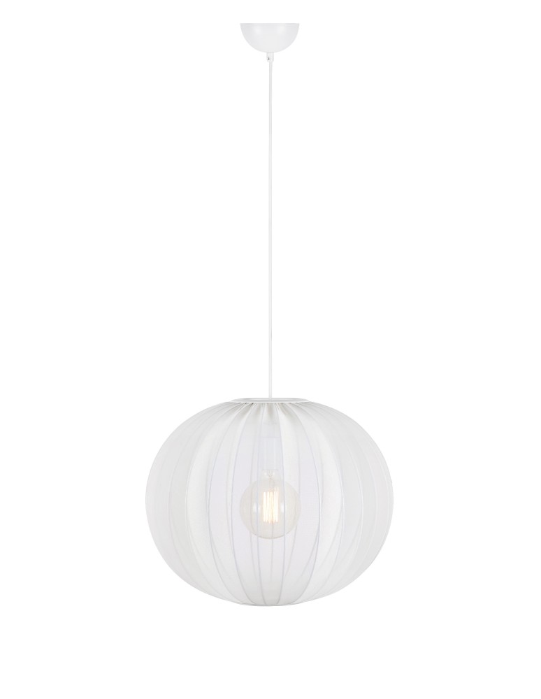 Scandinavian style pendant lamps - Markslojd FLORENCE Pendant 50 White 108792 - product kolory-swiatla.pl 1