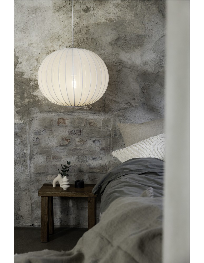 Scandinavian style pendant lamps - Markslojd FLORENCE Pendant 50 White 108792 - product kolory-swiatla.pl 2