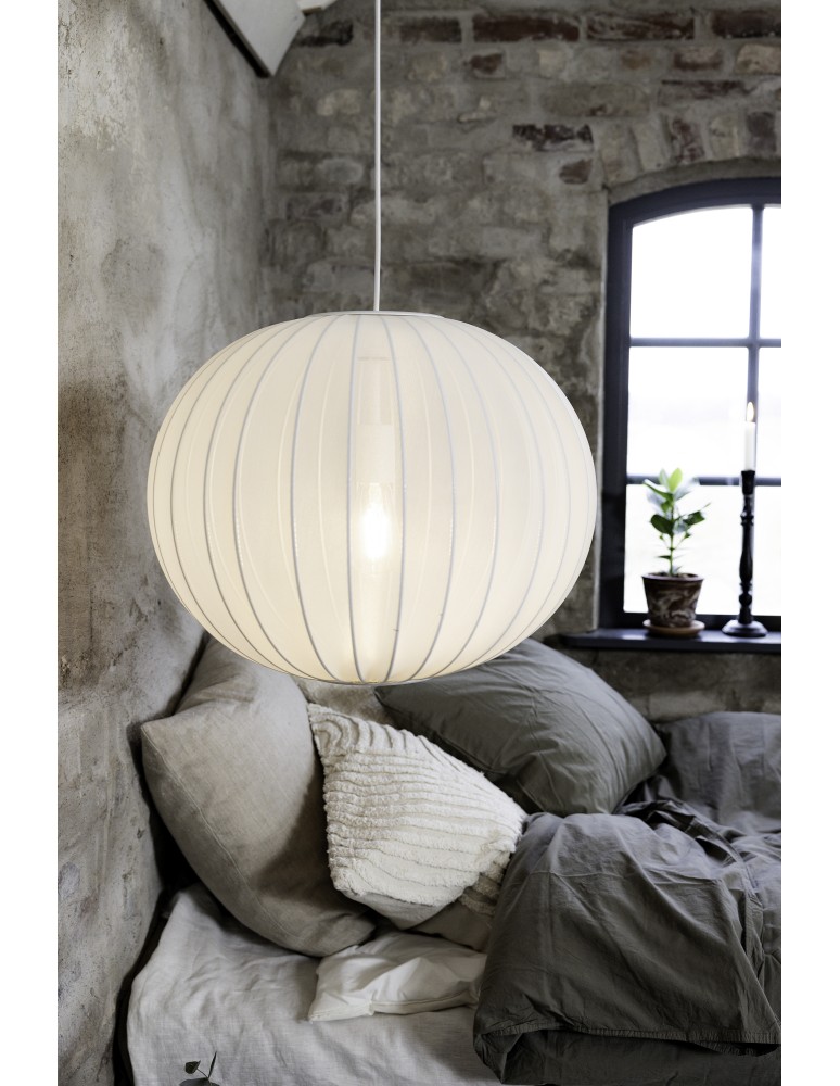 Scandinavian style pendant lamps - Markslojd FLORENCE Pendant 50 White 108792 - product kolory-swiatla.pl 3