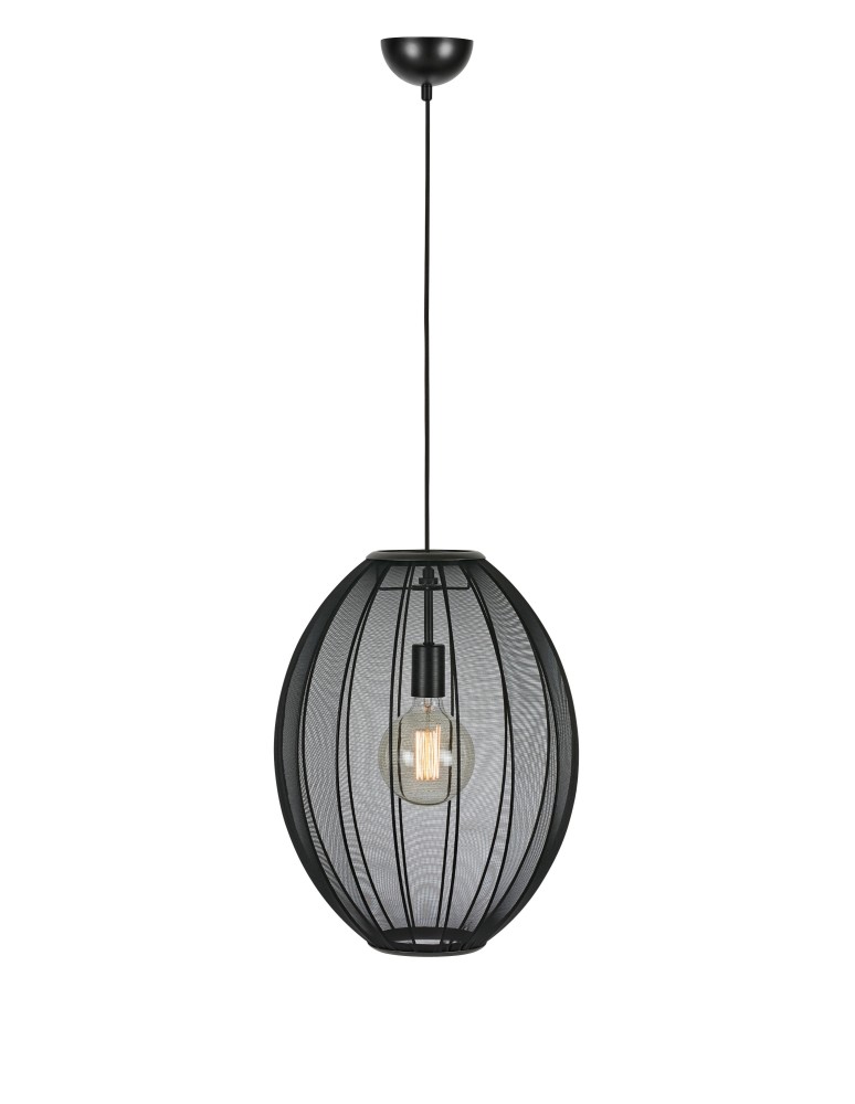 Scandinavian style pendant lamps - Markslojd FLORENCE Pendant 40 Black 108795 - product kolory-swiatla.pl 1